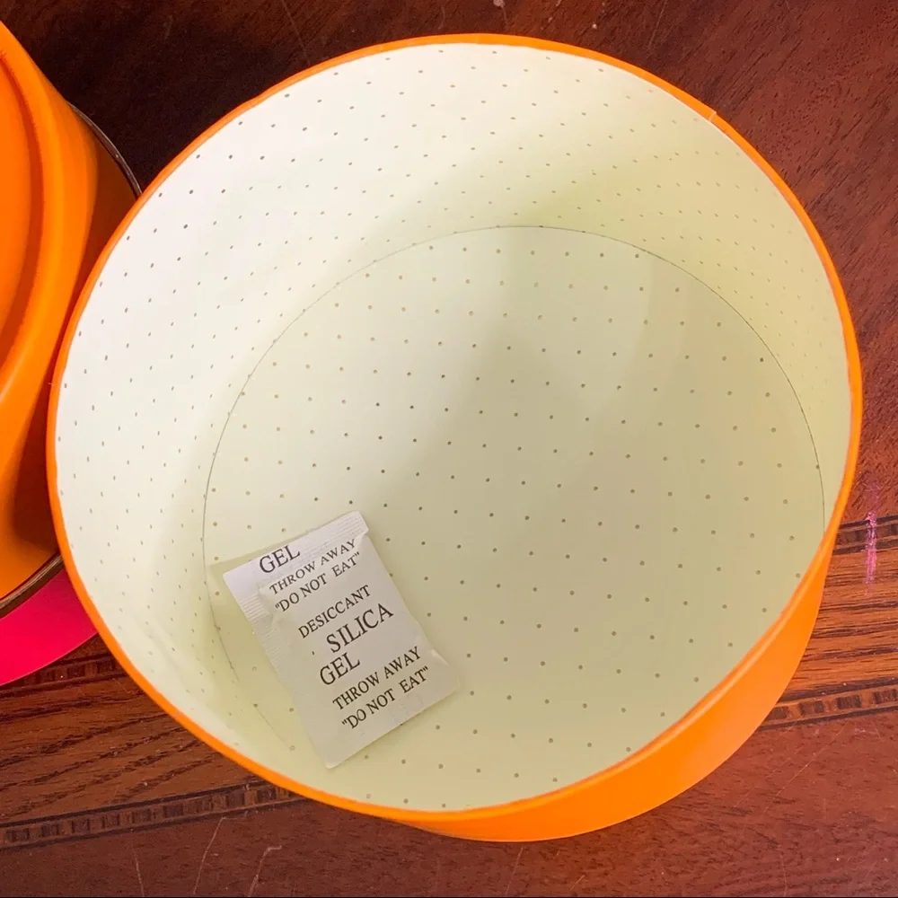Set of 2 Brand New Kate Spade Round Boxes